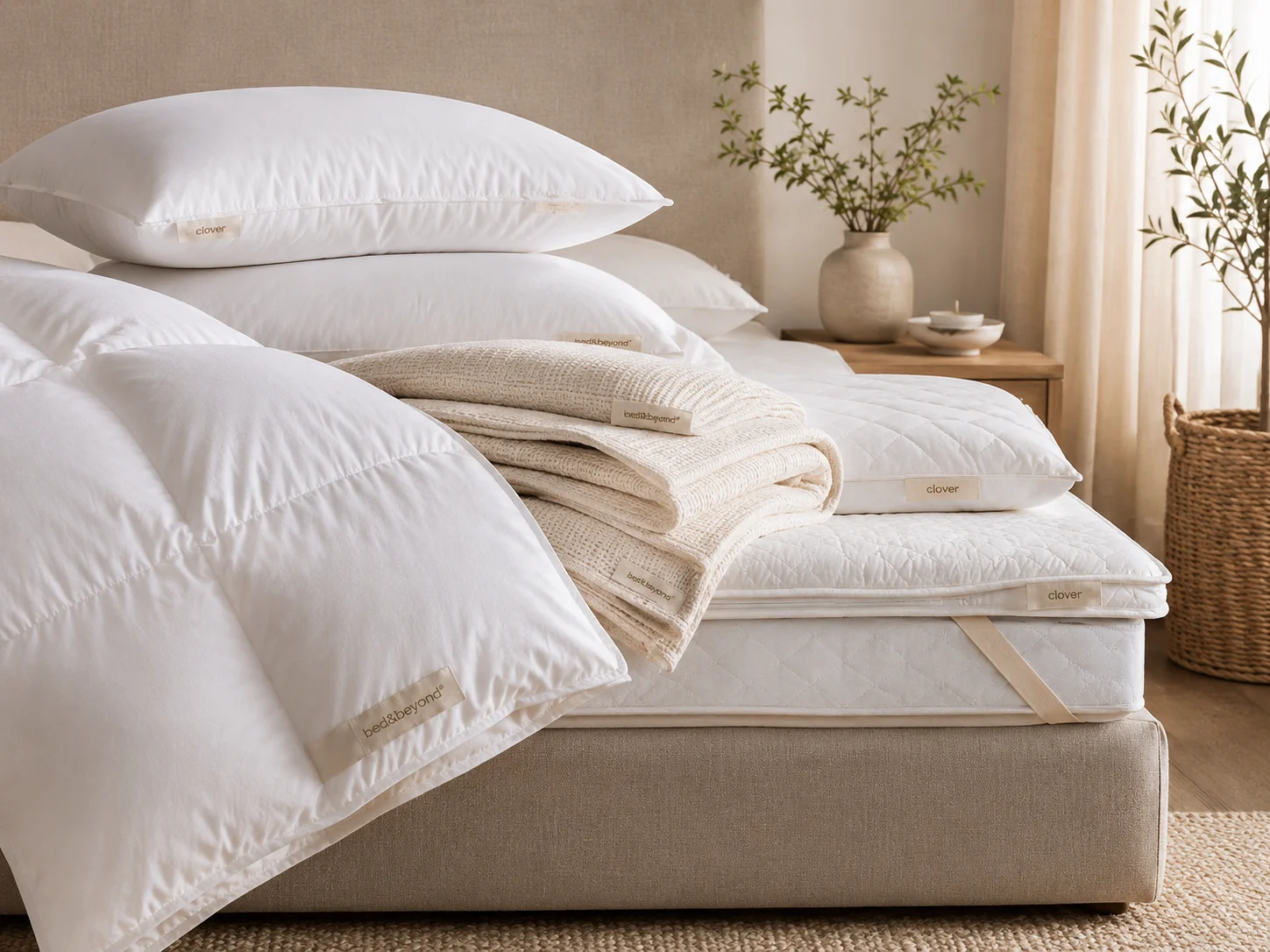 Bedding essentials — pillows and duvets