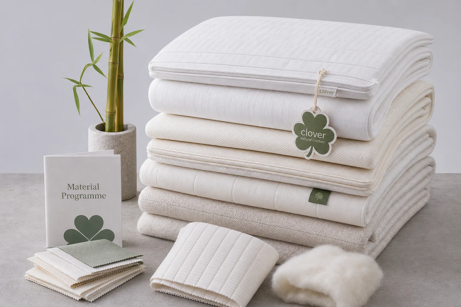 Mattress topper material programmes