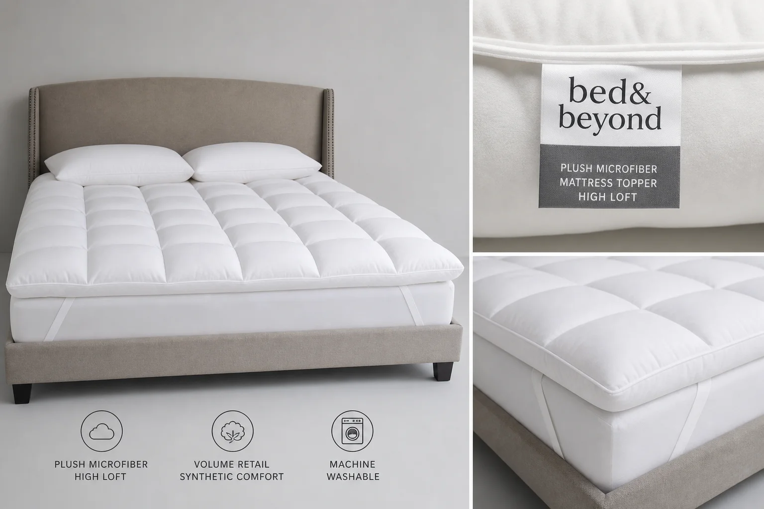Contract microfiber topper