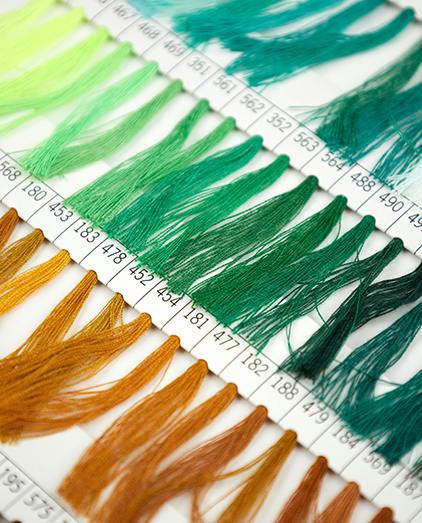 Thread spools — color spectrum