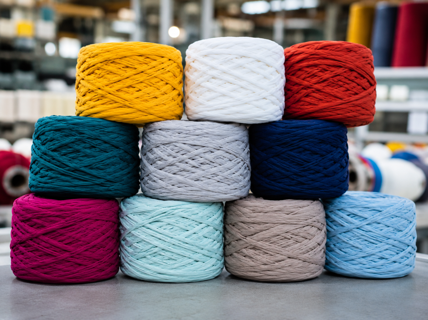 Polyester TOPS bumps — raw white and black combed top sliver