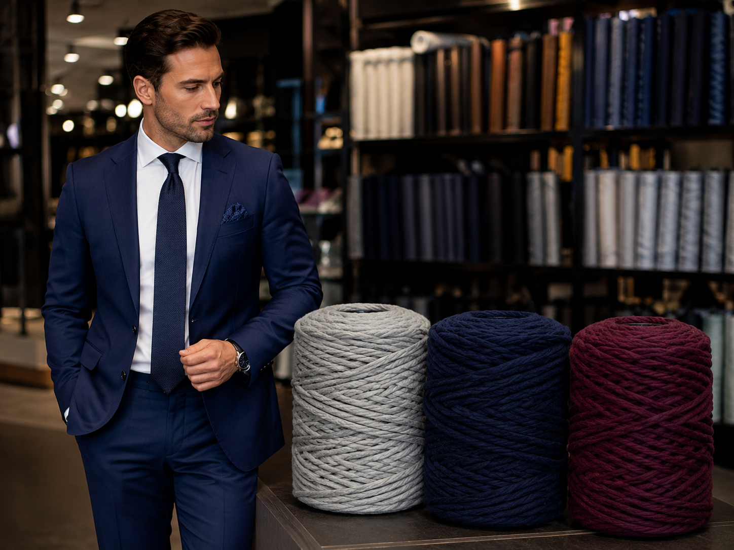 Worsted yarn production — polyester TOPS applications