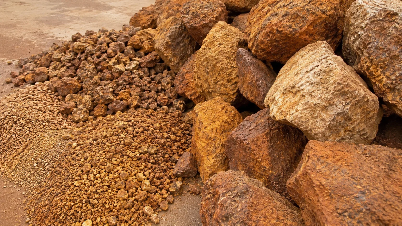 Heavy equipment — selective limonite extraction