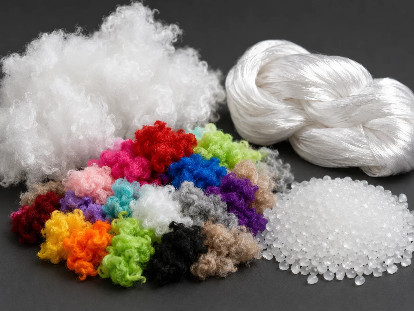 Colour solid fibre production — industrial scale